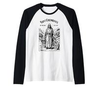 Moto Patron Saint Columbanus Motard Manche Raglan