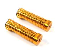 Moto Pédale Pour Arashi V2.0 CNC Réglable Pièce De Rechange Moto Repose-pieds Antidérapants Universels En Alliage D'aluminium Arrière Moto Cale Pied(Gold 2PCS)