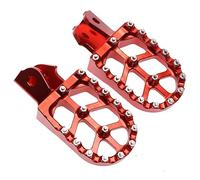 Moto Pédale Pour Surron Light Bee SX Vélo Électrique Moto CNC Repose-pieds Pédale Support Montage Repose Pédales Rénovation Moto Cale Pied(Red)