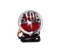 Moto Phare Assemblage Feu Arrière Frein Rétro pour Moto Feu Stop Arrière pour Touring pour Dyna pour Softail pour XL883 pour Chopper pour Bobber pour Café pour Racer Plaque Phare Avant Moto