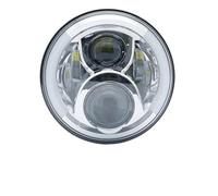 Moto Phare Assembly Pour Royal Pour Enfield Pour Himalayan 400 411 650 350 Pour Café Pour Racer Phare De Moto 7 Pouces À LED Feux De Jour Halo(White DRL B)