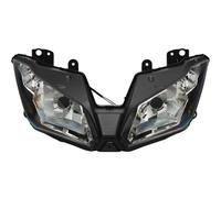 Moto Phare Avant Lampe Phare Avant Noir avec Lentille Transparente pour Kawasaki pour Ninja 300 pour EX300 2013 2014 2015 2016 2017 Phare Travail Moto Phare