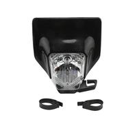Moto Phare Avant Lampe Plaque De Phare pour Te FE TX FC 250 pour 300 350 450 501 2017 2018 2019 Dirt Bike Motocross Masque Phare Phare Travail Moto Phare(Noir)