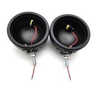 Moto Phare Avant Phare Feu Antibrouillard LED pour Motos 4.5 Pouces avec Support De Montage en Anneau 30W4 1/2 Feu De Croisement Auxiliaire 2 Pièces Phares Moto Phares(2 pcs Black Bucket)