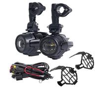 Moto Phare Pour L'Afrique Pour Twin Pour CRF1000L NC700X Feux Antibrouillard LED Auxiliaires Pour Moto(White Set B)