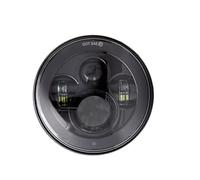 Moto Phare Pour Road Pour Star 1600 1700 Pour Midnight Pour V Star 650 1100 Pour Classic/Phare Avant Moto LED 7 Pouces(Silve NO halo)