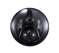 Moto Phare Pour Road Pour Star 1600 1700 Pour Midnight Pour V Star 650 1100 Pour Classic/Phare Avant Moto LED 7 Pouces(Black NO halo)