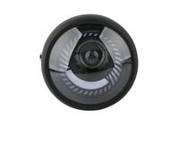 Moto Phares LED Phare De Moto Bobber À LED De 6.5 Pouces Phare Moto À LED en Spirale Blanc Support Latéral Accessoires Moto(A)
