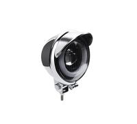 Moto Phares LED pour Chopper pour Bobber Lot De 2 Projecteurs LED pour Motos Feux Auxiliaires Blanc Chromé 12 V