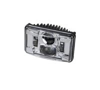 Moto Phares LED pour Kenworth T800 W900 T600A C500 K100E T400 Phare LED 4x6 Feux De Croisement Et De Route 1 Pièce(Silver)