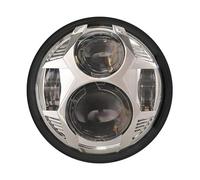 Moto Phares LED pour Sportster pour Touring Rebel 300 500 Phare De Moto À LED 5,75 Pouces Faisceau Haut/Bas Chromé 51W 1 Pièce(Silver)