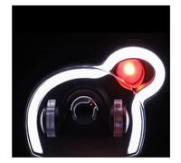 Moto Phares Pour BMW Pour G650GS Pour Sertao R13 2011-2017 Phare De Moto À LED Avec Feux De Croisement Et Feux De Jour Lampe Devil Eye Phare Assembly(Red)