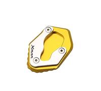 Moto Pied Béquille Latérale Plaque Béquille Agrandisseur Plaque CNC Béquille Latérale Agrandir Coussin Pour Yama&ha XMAX125 XMAX250 XMAX300 X-MAX XMAX(Or)