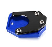 Moto Pied Béquille Latérale Plaque Béquille Agrandisseur Plaque CNC Béquille Latérale Agrandir Coussin Pour Honda XL600V XL650V XL700V Transalp XRV750 RD07 Africa Twin(Bleu)