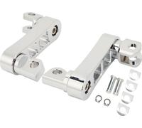 Moto -Pied -Peg -Maintien de l'autoroute 360 ° réglable extension robuste pour la tournée électroplated