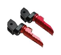 Moto Pieds Pédale Pédales Motos pour Ducati Hypermotard 950/SP 2018-2021 821/SP 2013-2015,Commandes Reculées Réglables en Aluminium pour Moto, Repose-Pieds Et Pédales,Red