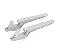 Moto Pieds Pédale Pédales Motos pour sur Ron Light Bee X S X L1E,Repose-Pieds Réglables Repose-Pieds Frein Changement Arrière Ensemble,Silver