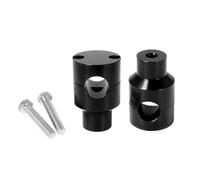 Moto Pince De Guidon Moto Compatible avec Yamaha pour V-Star 650 1100 pour Custom pour Silverado 22 Mm 25 Mm Kit De Support De Guidon De Moto pour Support De Serrage(Black,25mm)