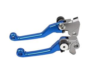 Moto Poignée Accessoires Pour WR250F Pour WR450F Pour WRF 250 450 2001-2015 Leviers Embrayage Frein Pliables Pivotants Poignées De Moto(Blue)