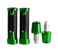 moto Poignées De Guidon De Moto 7/8" 22 Mm Pour XT1200Z SUPER TENERE 1200 XTZ1200 2020 2021 2022 2023 2024 extrémité du manche(Green)