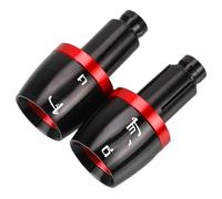 Moto Poignées de Guidon Poignées De Guidon Universelles Pour Benelli Pour Leoncino 250 500 800 2019 2020 2021 2022 2023, Embouts De Guidon, Bouchons De Contrepoids(Red)