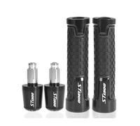 moto Poignées De Moto CNC 7/8'' 22 Mm Avec Embouts De Guidon Pour Pour ST1300 A ST 1300 2003-2012 2011 2010 2009 2008 extrémité du manche(Black)