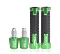moto Poignées De Moto CNC 7/8'' 22 Mm Avec Embouts De Guidon Pour Pour ST1300 A ST 1300 2003-2012 2011 2010 2009 2008 extrémité du manche(Green)