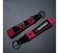 Moto Polyester Broderie Porte-clés Porte-clés Pendentif Porte-clés Boucle Suspendue Lanière Porte-clés pour Suzuki