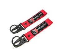 Moto polyester Porte-clés personnalisé en brodé porte-clés personnalisé porte-clés pour Ducati,Black-A
