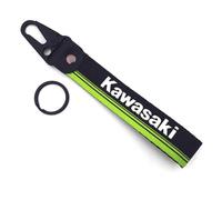 Moto polyester Porte-clés personnalisé en brodé porte-clés personnalisé porte-clés pour Kawasaki,Black-A