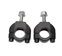 Moto Pontet Guidon Montant Collier De Serrage Universel pour Guidon De Moto 7/8" 22 Mm, Support pour Guidon De pour Cruiser/VTT/Dirt Bike, 1 Paire, Noir