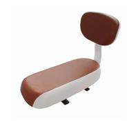 Moto Porte-Bagages Accessoires Vélo Pièces Siège Arrière Vélo Selle Siège Enfant avec Dossier avec Poignée Accoudoir Repose-Pieds Pédale Arrière Bagages(Marron)