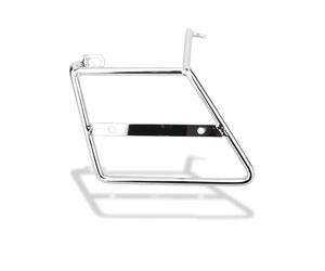 Moto Porte-Bagages Support De Sacoche Latérale Gauche pour Sacoche Selle De Moto Compatible pour DAX 125 pour ST125 2021-2024 Arrière Porte-Bagages(Argent)