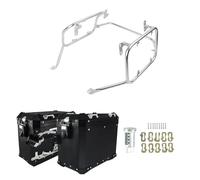 Moto Porte-Bagages Support Valise Coffre Arrière Moto pour Suzuki pour V-Strom 1050 DL1050 2020-ON Support Valise en Aluminium Arrière Bagages(BK Side Box SL Rack)