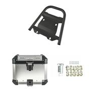 Moto Porte-Bagages Support Valise Coffre Arrière Moto pour Suzuki pour V-Strom 1050 DL1050 2020-ON Support Valise en Aluminium Arrière Bagages(SL Top Box BK Rack)