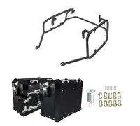 Moto Porte-Bagages Support Valise Coffre Arrière Moto pour Suzuki pour V-Strom 1050 DL1050 2020-ON Support Valise en Aluminium Arrière Bagages(BK Side Box BK Rack)
