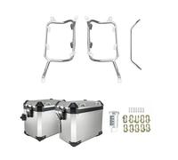 Moto Porte-Bagages Valise Coffre Moto pour Tiger 850 900 2020-2023 Sacoche Selle Porte-Bagages Support en Acier Inoxydable Boîte en Aluminium Arrière Bagages(SL Side Box SL Rack)