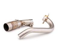 Moto Pot D'Échappement Système D'échappement pour Moto pour Yamaha Xmax X-Max 300 250 XMAX300 X-MAX250 2017-2024, Tube Liaison Coudé 51 Mm Liaison Tuyau(Couleur 2)