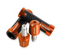 moto POUR BMW R1250RT R 1250 RT 2019 2020 2021 2022 2023 Moto Guidon Antidérapant Guidon Poignée Embout Capuchon Poignées CNC extrémité du manche(Orange orange)