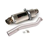 Moto pour CBR600 F4 1999-2000 F4i 2001 02 03 04 05 2006 2007 Échappement Mi Lien Tube Silencieux Évasion Amovible DB Killer Slip on en Acier Inoxydable