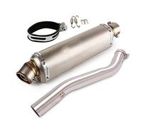 Moto pour CBR600 F4i 2001 2002 2003 2004 2005 2006 2007 Échappement Mi Lien Tube Silencieux Évasion Amovible DB Killer Slip on en Acier Inoxydable