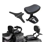 Moto pour Harley Softail FLSTC Heritage 2000-2017 Dossier Passager Conducteur Polyvalent Réglable Noir