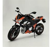 Moto pour Miniature l'épour Chelle 1:12 Alliage idéale Course Compatible avec modèles réduits pour Kawasaki Z800 Cadeau pour passionnés Sports Rue(Orange)