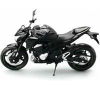Moto pour Miniature l'épour Chelle 1:12 Alliage idéale Course Compatible avec modèles réduits pour Kawasaki Z800 Cadeau pour passionnés Sports Rue(Black- Silver)