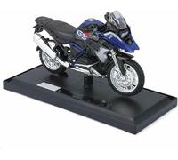 Moto pour Miniature L'éPour Chelle 1:18 MéTal Moulé sous Pression Jouet Course Portable pour Les Doigts Compatible avec pour BMW R1200Gs (2017)(Bleu)