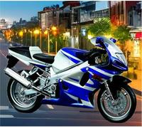 Moto pour Miniature MéTal Moulé sous Pression L'éPour Chelle 1/18 ModèLe Collection Cadeau pour Suzuki Gsx-R750