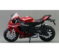 Moto pour Miniature MéTal Moulé sous Pression L'éPour Chelle 1/18 ModèLe Collection Cadeau pour Yamaha YZF-R1 Et(Black- Silver)