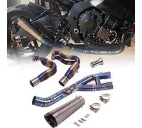 Moto pour MT10 YZF-R1 R1M 2015-2019 2020 2021 Système Complet D'échappement Échappement Modifié en Alliage De Titane Avant Mid Link Pipe Silencieux
