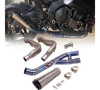 Moto pour MT10 YZF-R1 R1M 2015-2019 2020 2021 Système Complet D'échappement Échappement Modifié en Alliage De Titane Avant Mid Link Pipe Silencieux