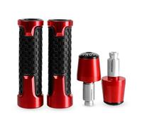 moto Pour YZFR1M 2015 2016 2017 2018 2019 2020 2021 2022, Accessoires De Moto, Poignées Et Embouts De Guidon extrémité du manche(Red)